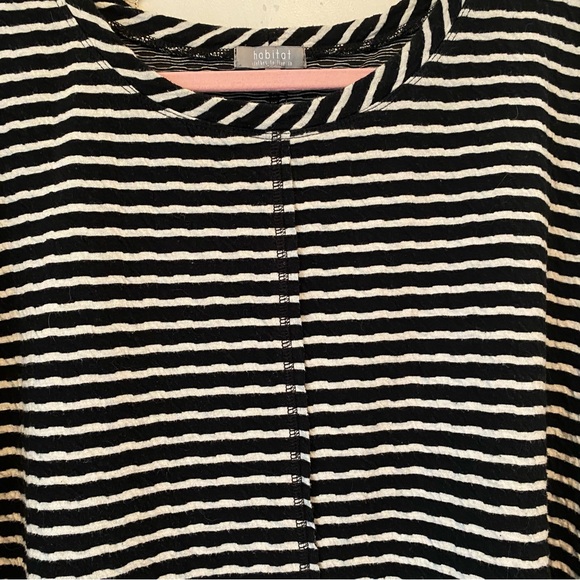 HABITAT Striped 3/4 Sleeve Tunic Top XL - Picture 4 of 9